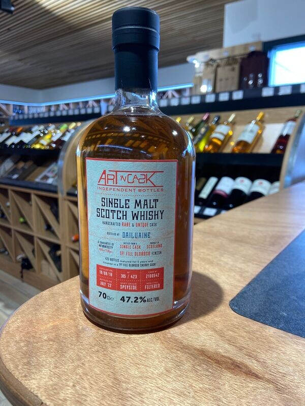Scotch Whisky Dailuaine 47.2° Art And Cask