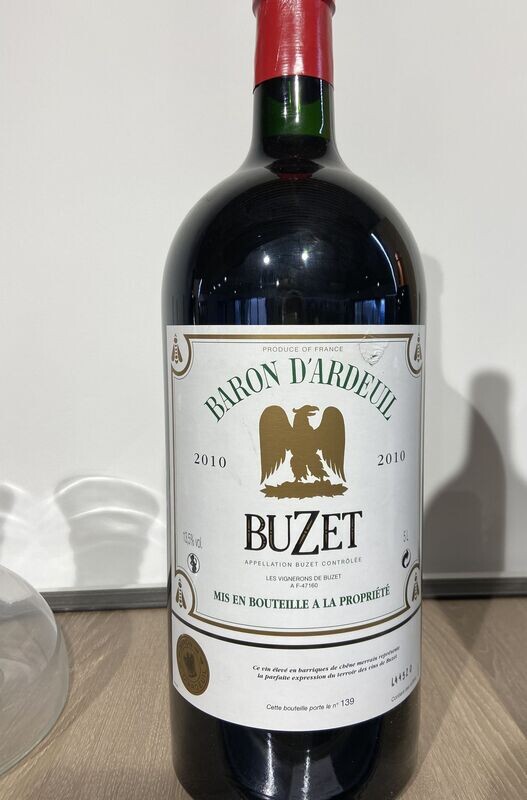 Buzet Baron d'Ardeuil Impérial 5 L Caisse Bois 2010