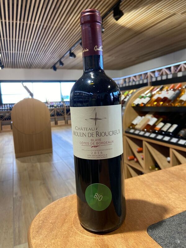 1ères Côtes de Blaye Château Moulin de Rioucreux BIO 2016 75cl