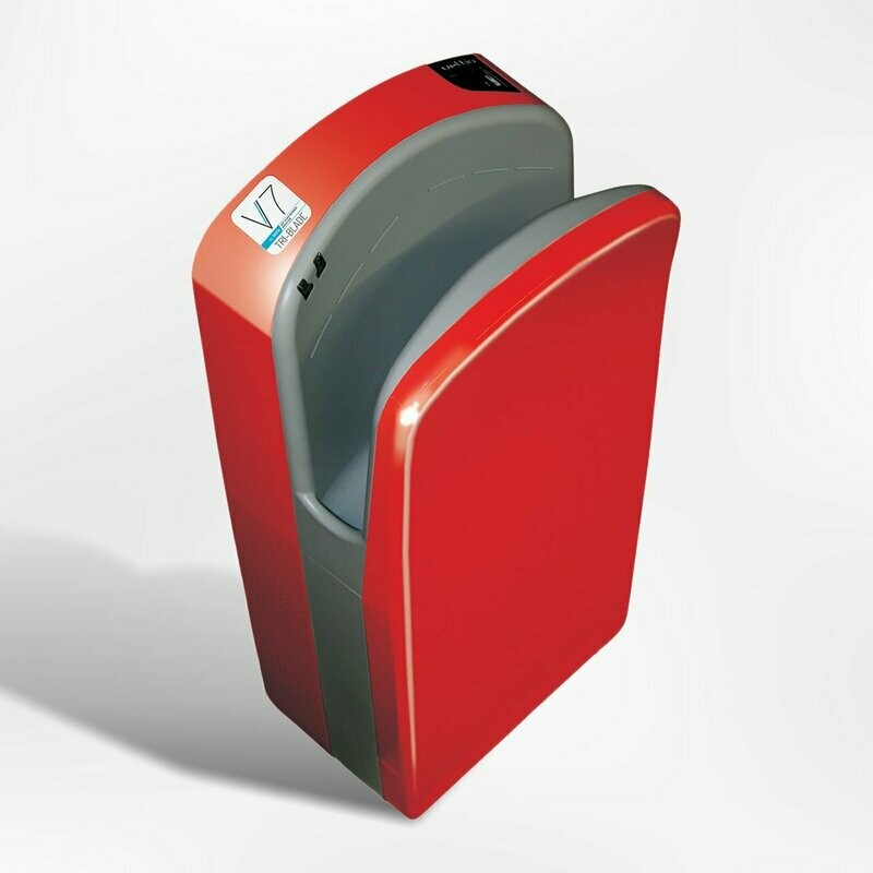 Sèche mains VELTIA V7 TRIBLADE ROUGE F1