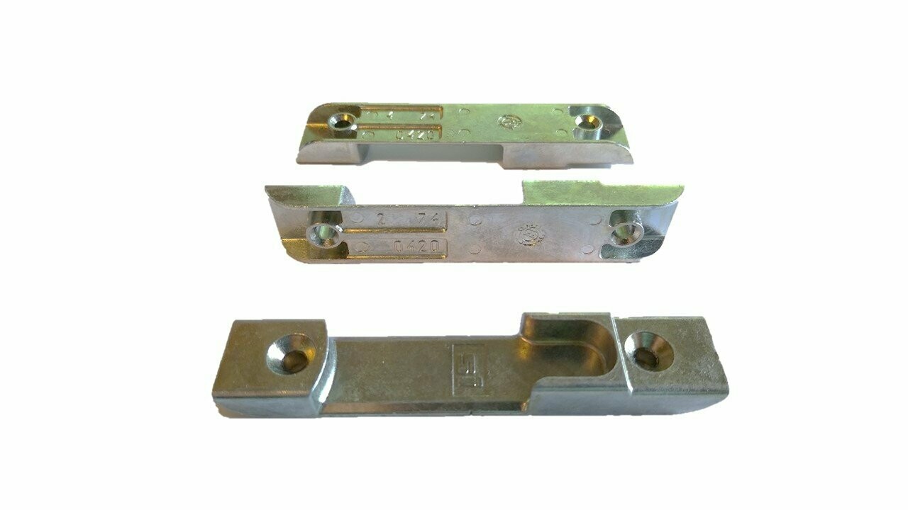 Siegenia A0420 Schließblech Set - 1x Kippschließblech + 4x Schließbleche Mit Befestigung