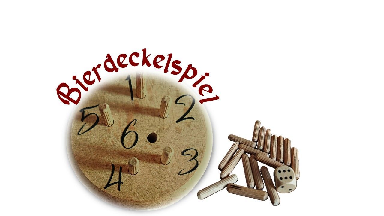 Bierdeckelspiel ~ Warum immer ich? Würfelspiel
