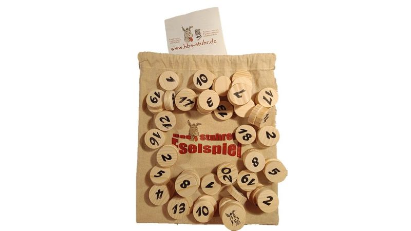 Das Stuhrer Eselspiel XS ~ 2 - 4 Spieler ~ 61 Spielsteine