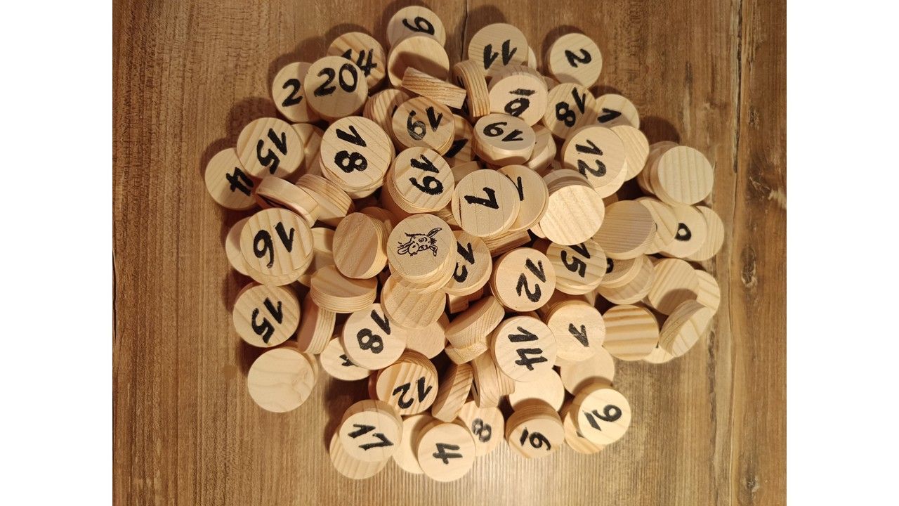 Prescher Stuhrer Eselspiel XXL Weihnachtsedition – 121 Holzsteine, Für 2-10 Personen
