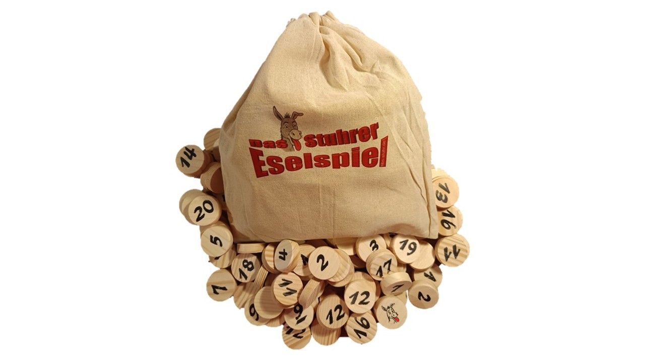 Das Stuhrer Eselspiel XXL mit 121 Spielsteine