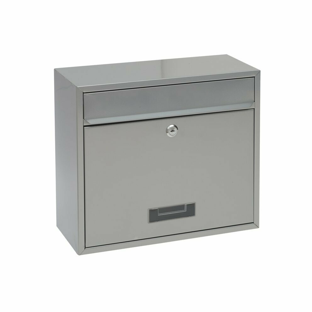 Außenbriefkasten BK 900 in Edelstahl oder silberfarbig