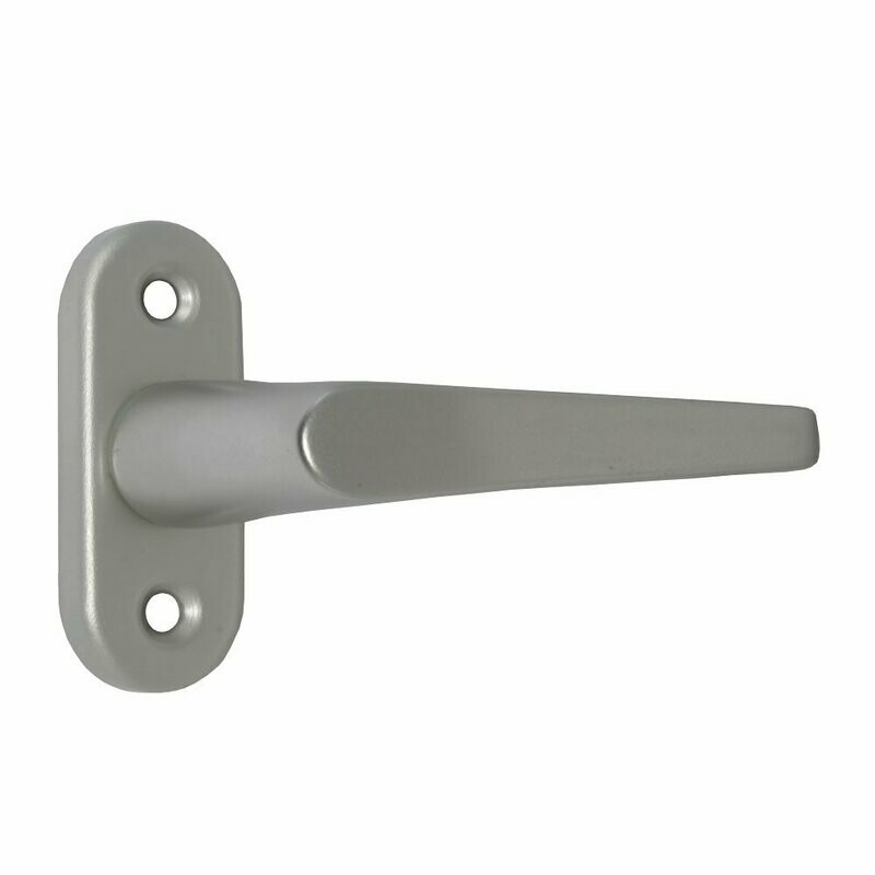 Aluminium Fenstergriffe ohne Stift auf ovaler Rosette Aluminium Fenstergriffe ohne Stift auf ovaler Rosette