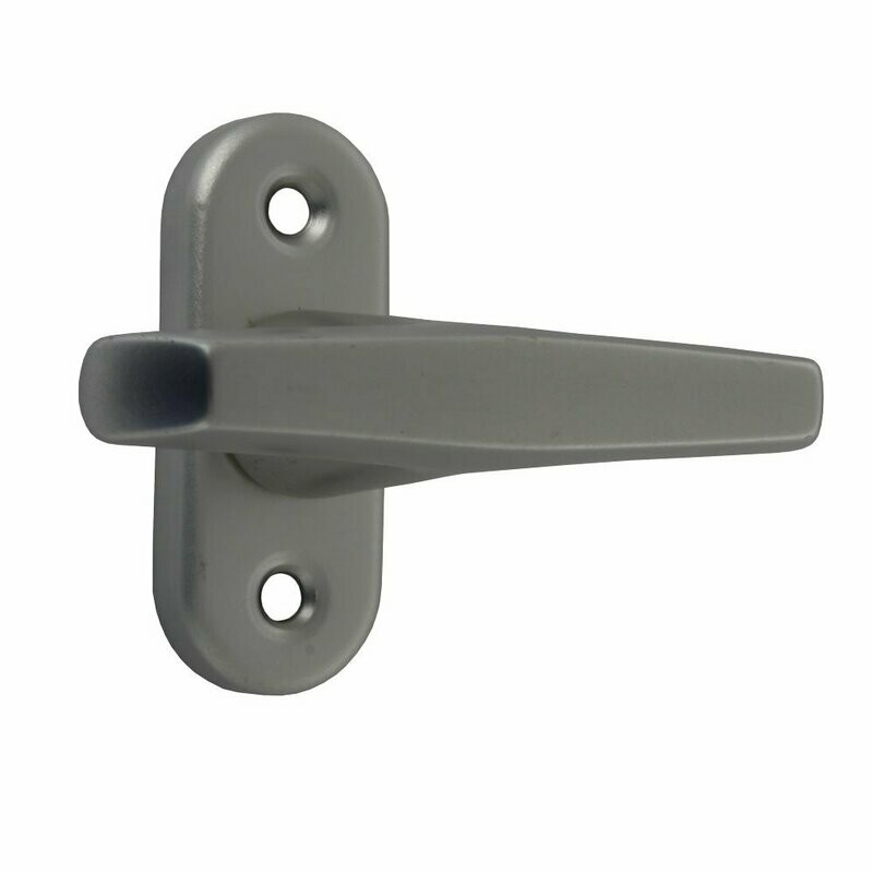 Aluminium Fenstergriffe ohne Stift auf ovaler Rosette Aluminium Fenstergriffe ohne Stift auf ovaler Rosette