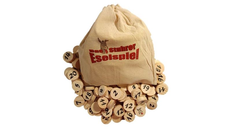 Das Stuhrer Eselspiel XXL mit 121 Spielsteine Das Stuhrer Eselspiel XXL mit 121 Spielsteine
