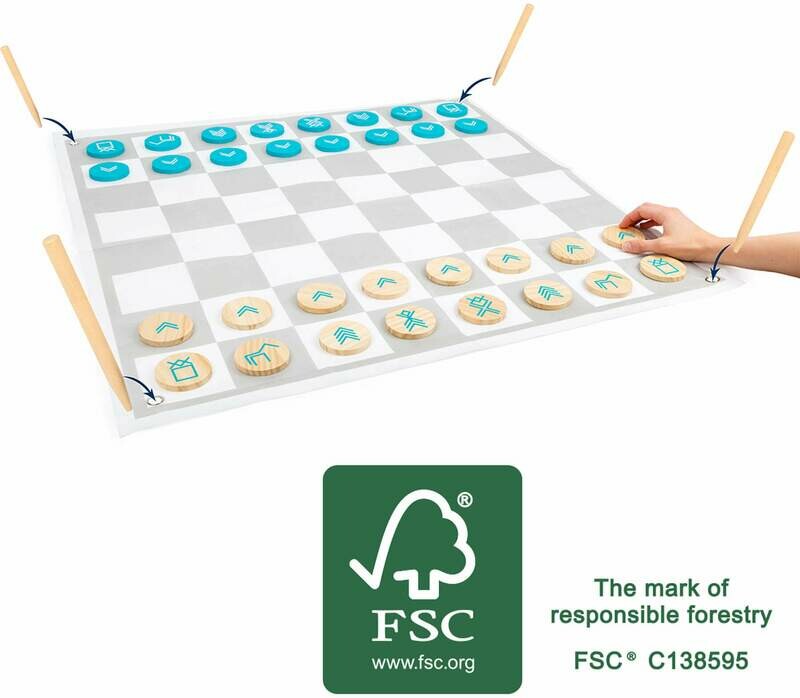 Dame und Schach XXL Draußen Spiel