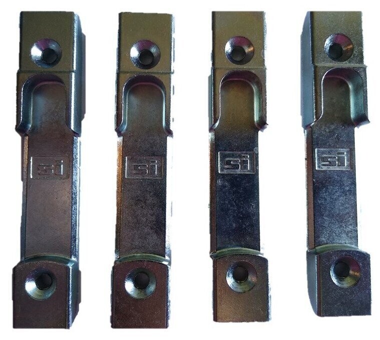 4 Stück - Siegenia 420 Schließblech 4 mm einfräsbar 4 Stück - Siegenia 420 Schließblech 4 mm einfräsbar