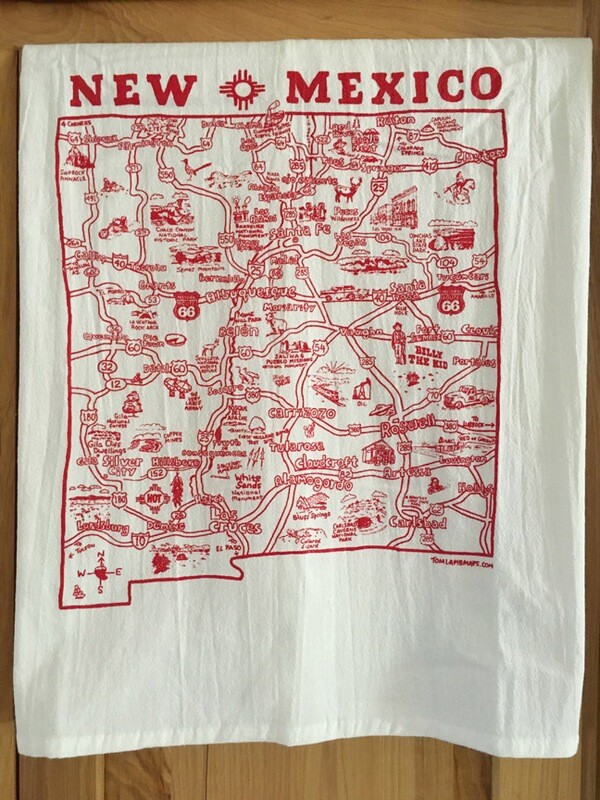 NM Map Tea Towel