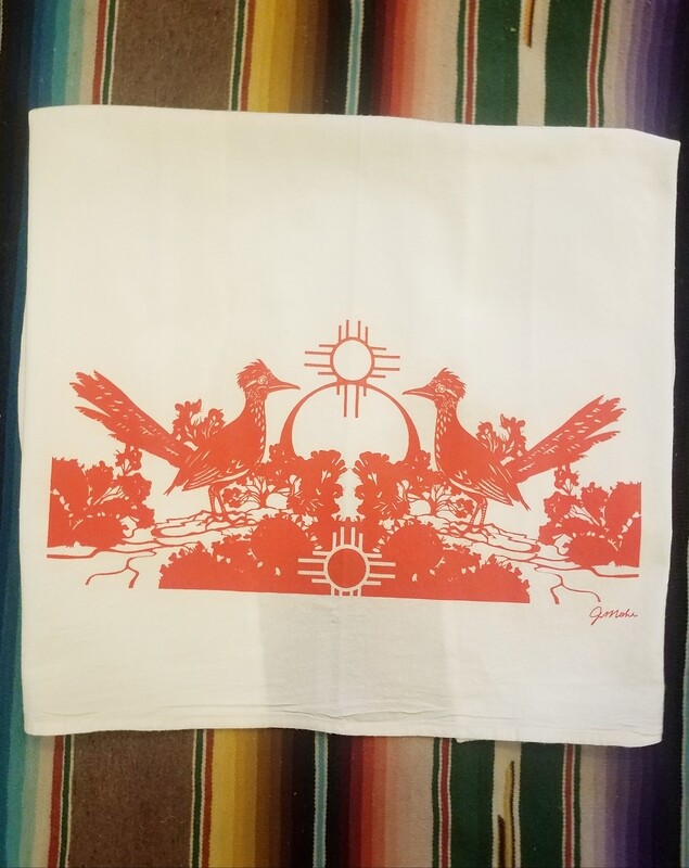 Roadrunner Zia Tea Towel