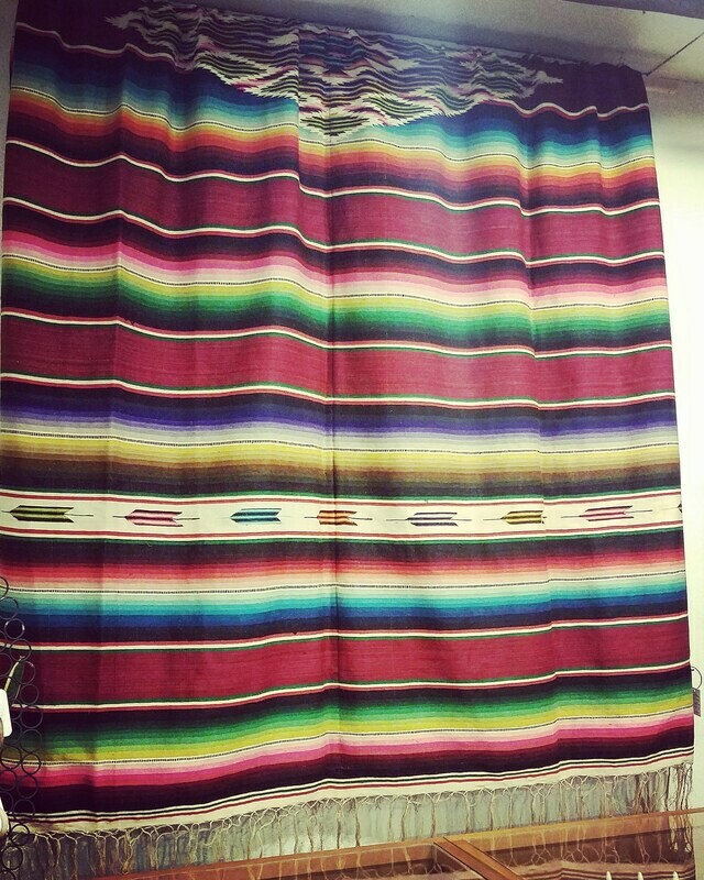 Vintage Mexican Saltillo Serape