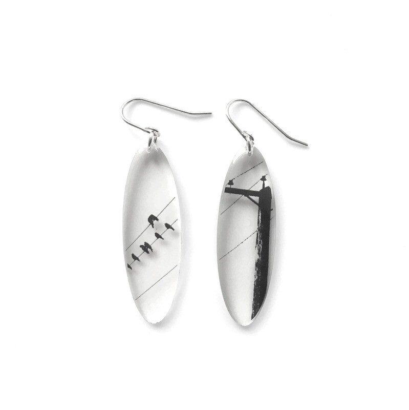 #28 Birds on Wire Earrings