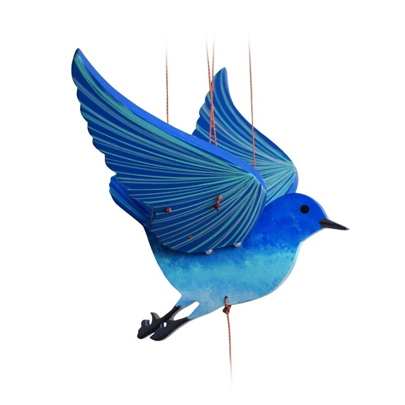 Blue Bird Flying Mobile