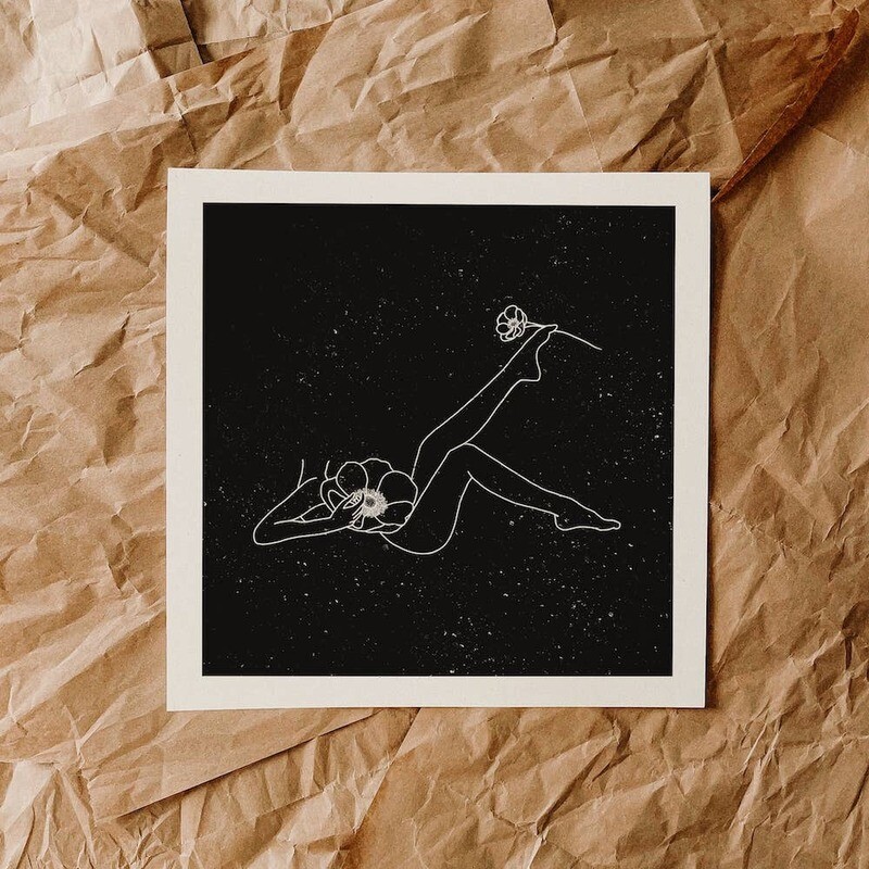 Flower Girl Art Print