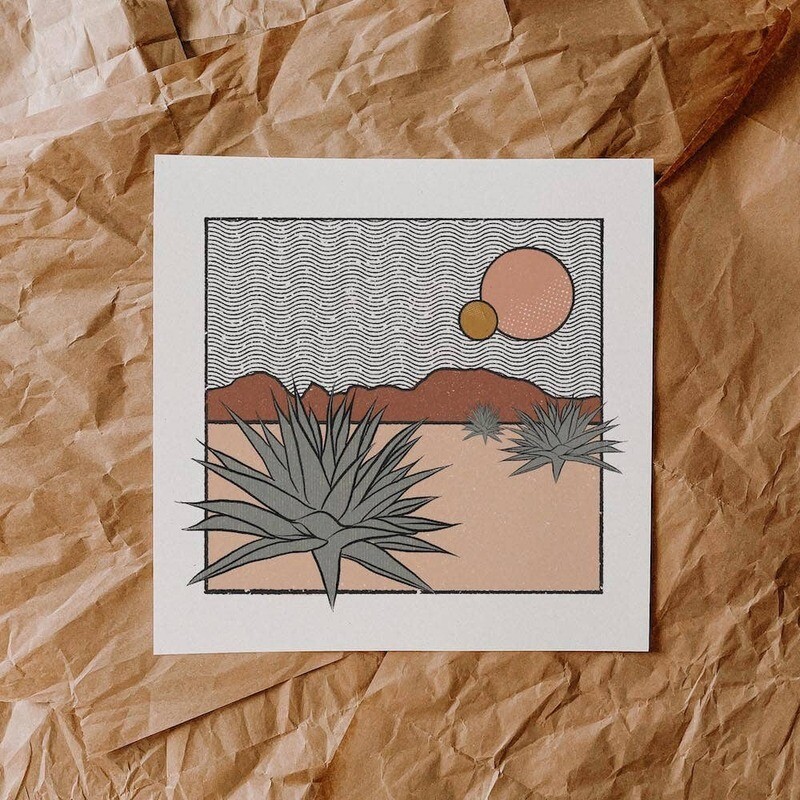 Agave Desert Print
