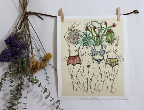 Desert Goddesses Art Print (9x12)