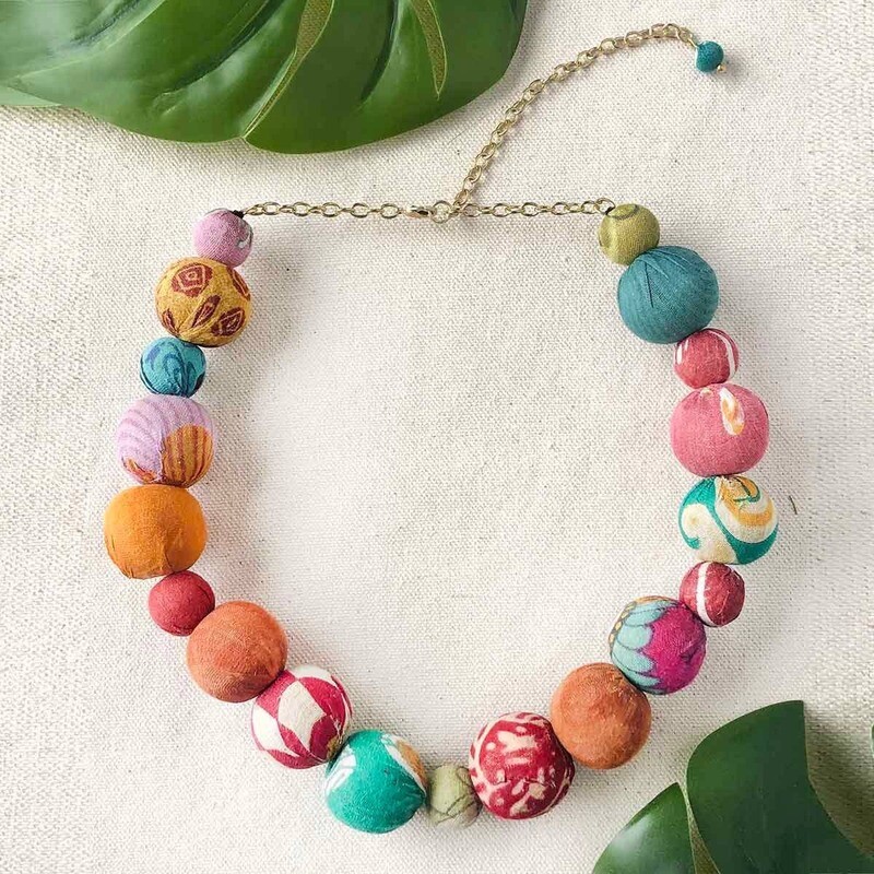 Bauble Kantha Necklace