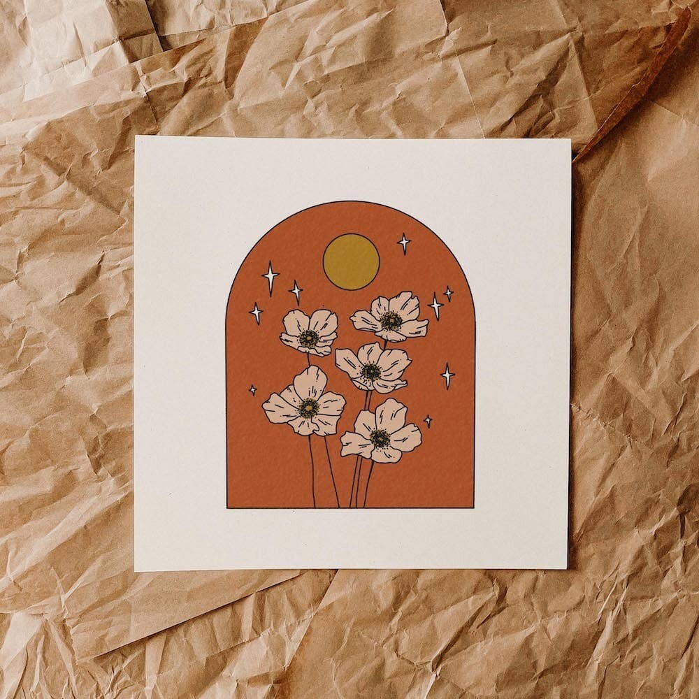 Poppies Art Print (12x12)