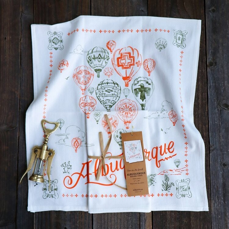 ABQ Fiesta Tea Towel