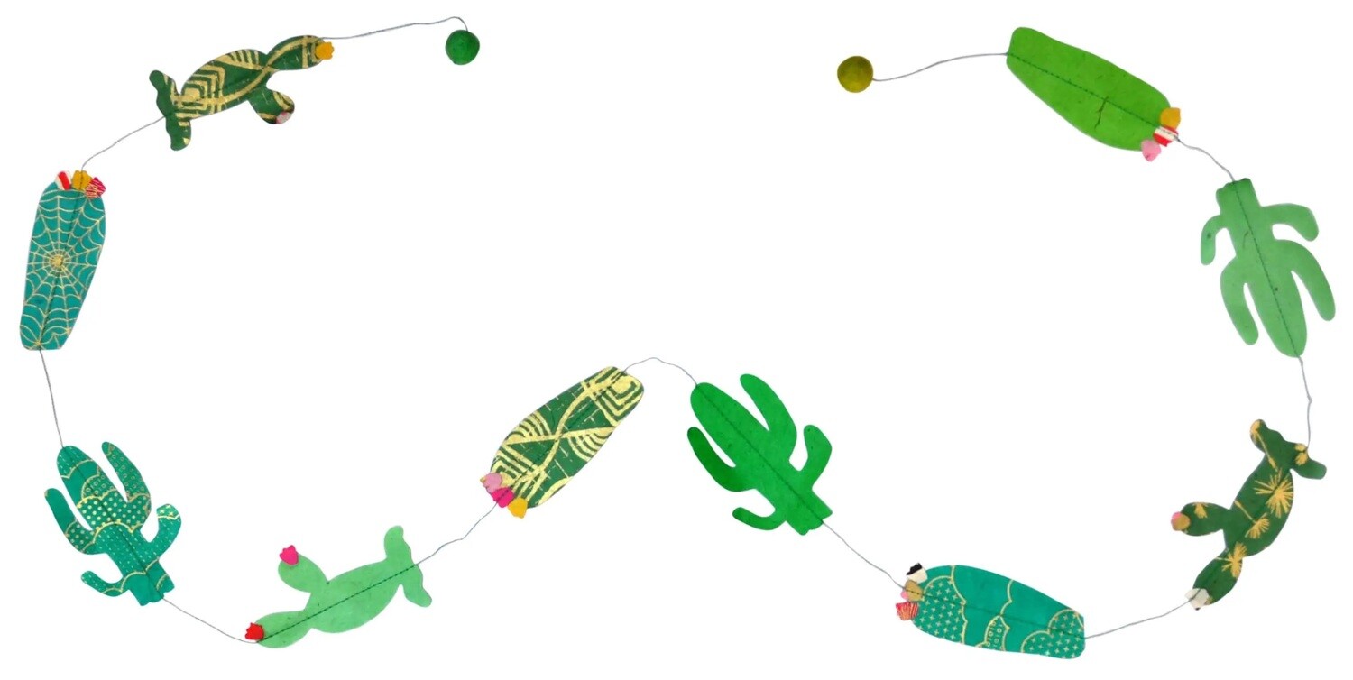 Cactus Paper Banner