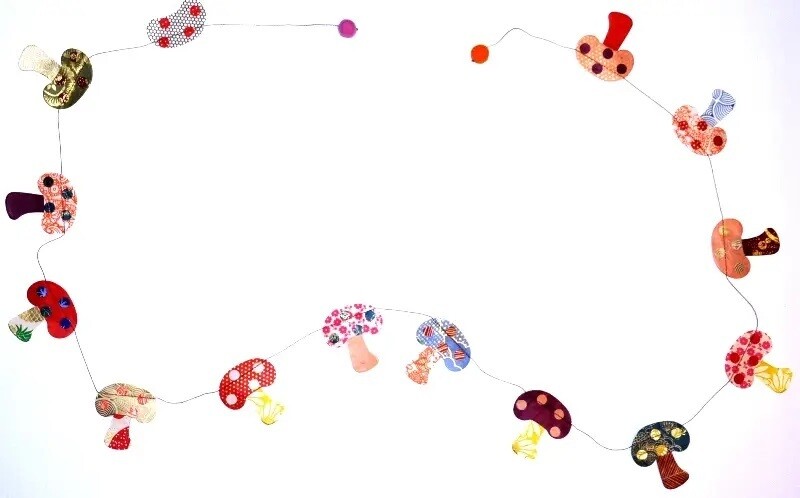 Mushroom Paper Banner