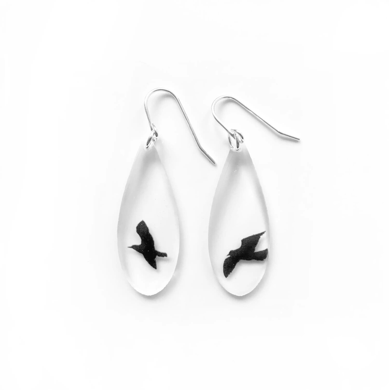 #19 Drip Raven Earrings