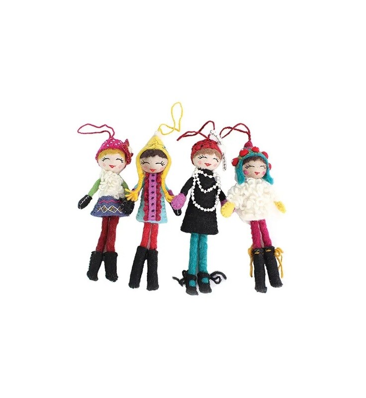 Wool Doll Ornament