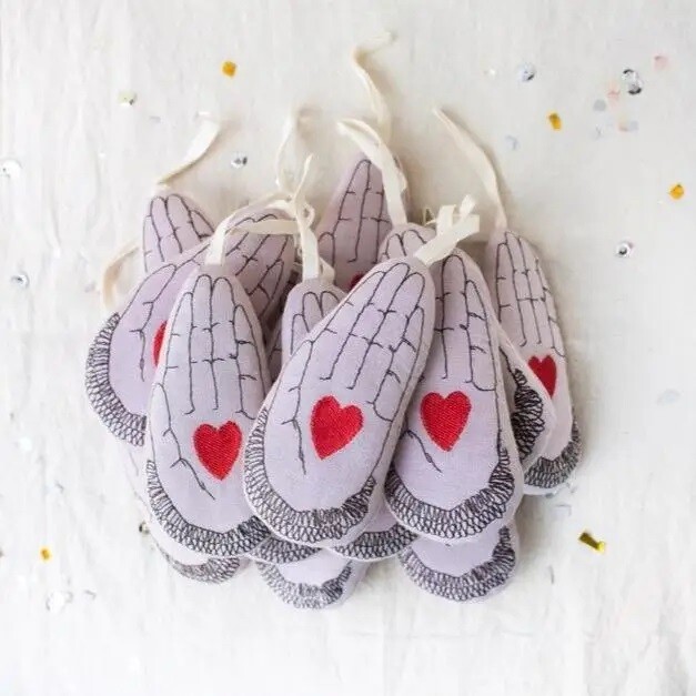 Heart  in Hand Lavender Sachet