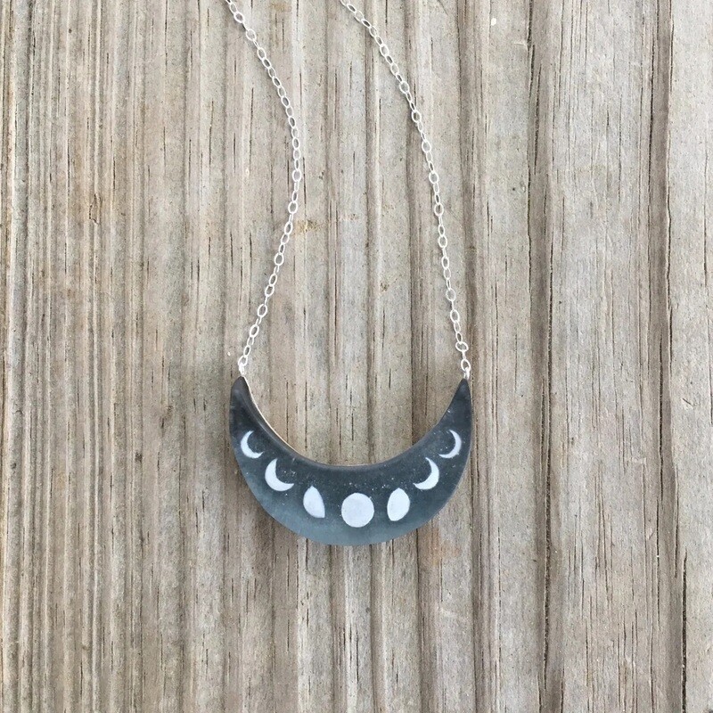 Glitter Moons Necklace