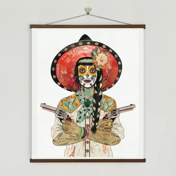 Cactus Cowgirl Art Print (16 x 20)