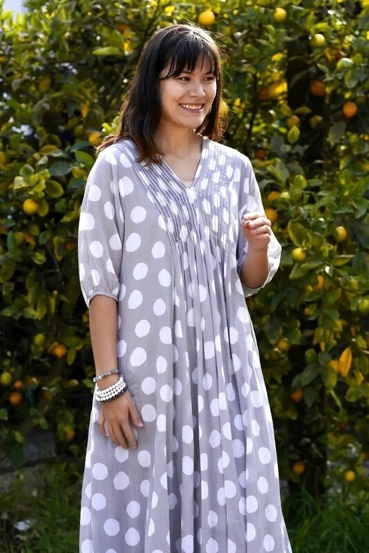 Grey Dots Dress