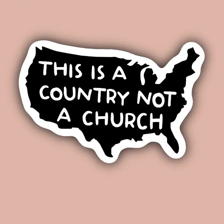 Not A Church Sticker