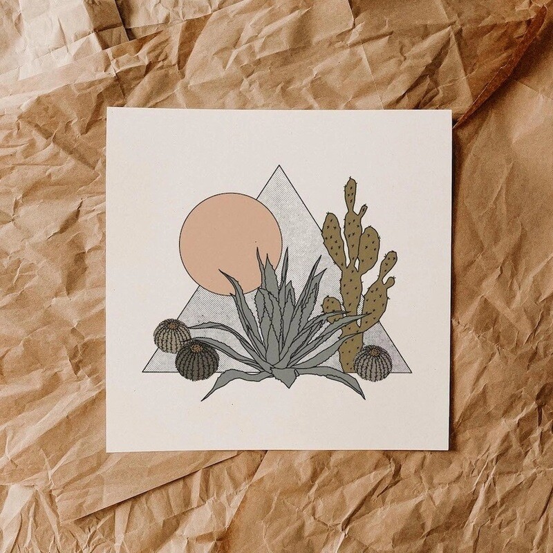 Cactus Garden Art Print