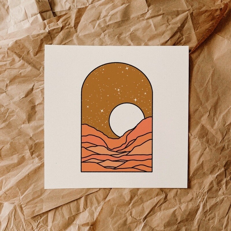 Golden Night Art Print