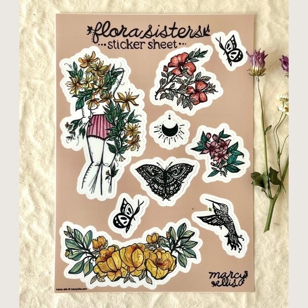 Flower Sisters Sticker Set