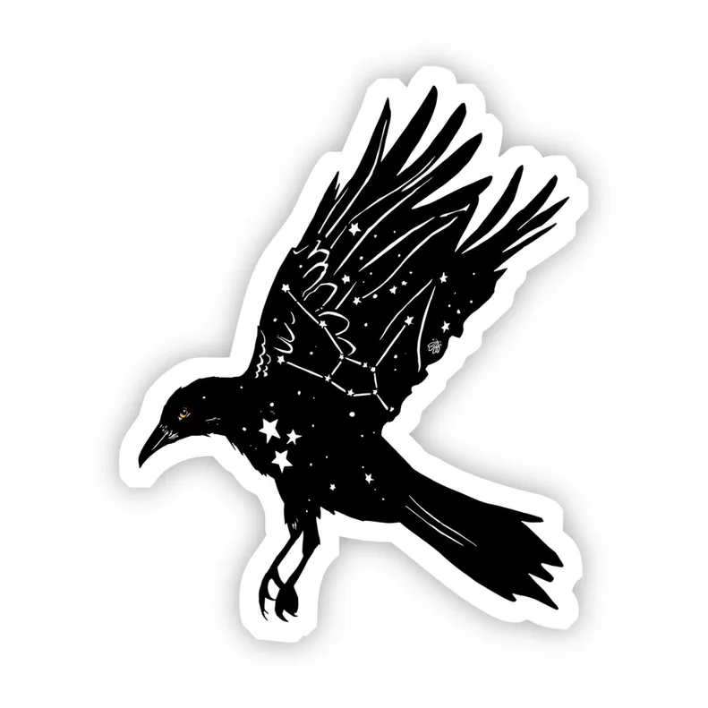 Star Crow Sticker