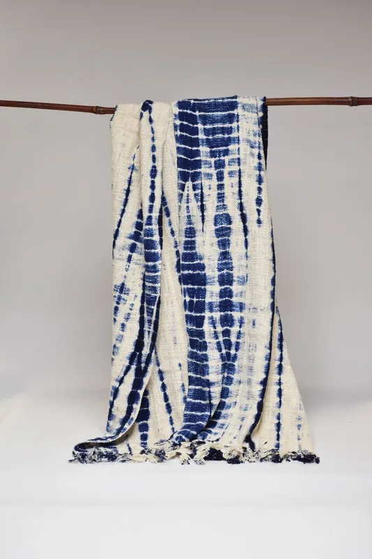 Shibori Throw