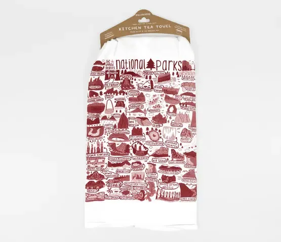 National Parks Tea Towel