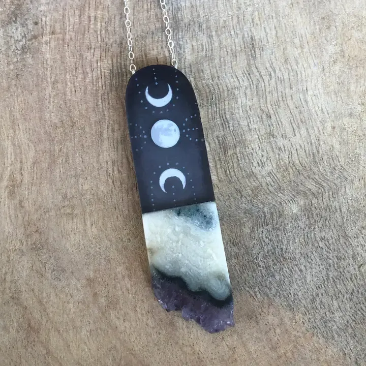 Jasper Moons Necklace
