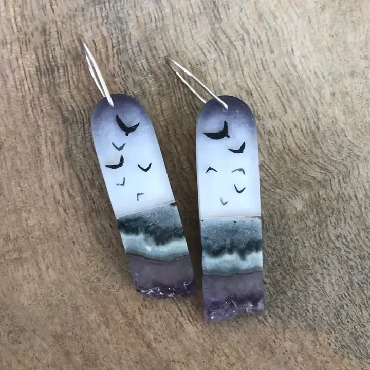 Crystal Flock Earrings