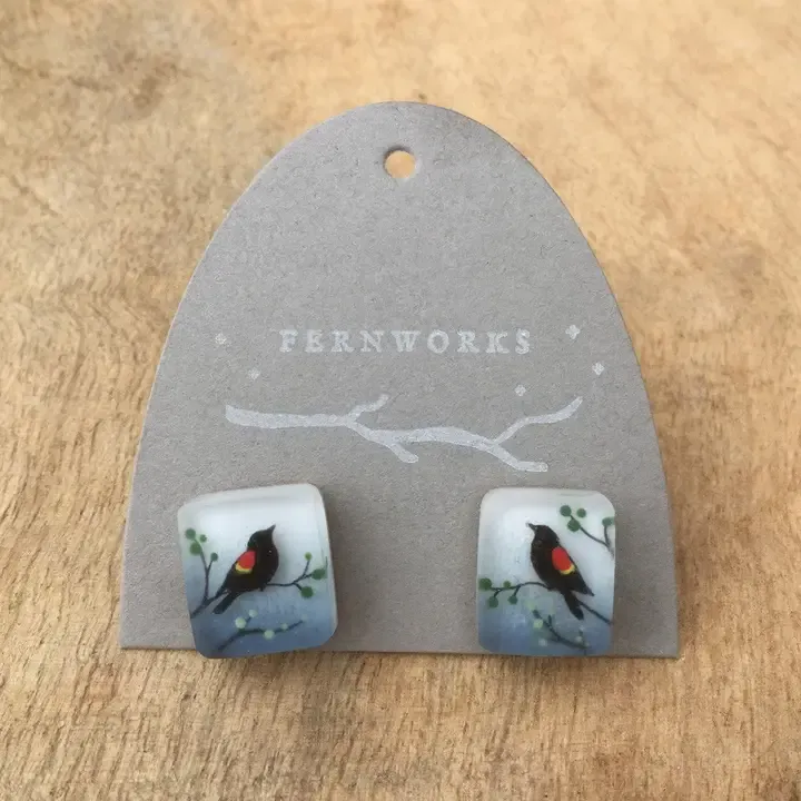 Redwing Blackbird Studs
