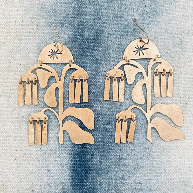 Bohemian Brass Earrings