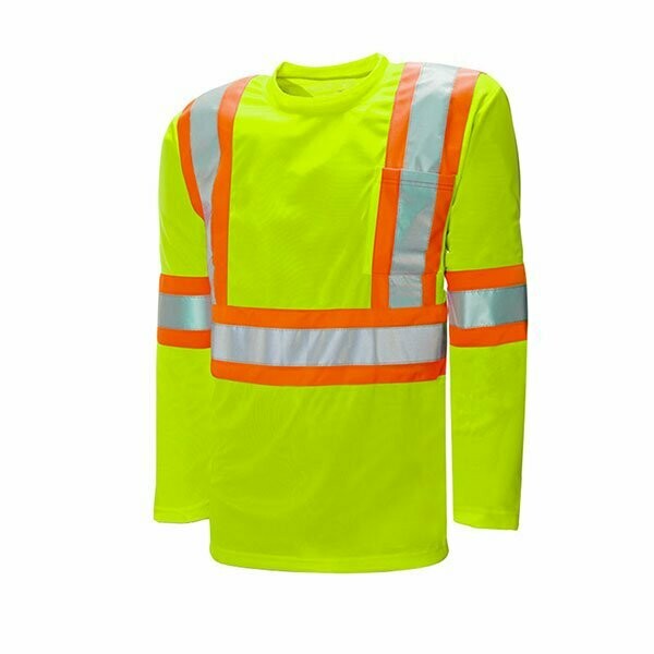 Long Sleeve Polyester Traffic T-Shirt