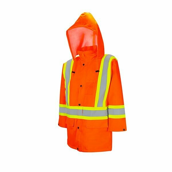 980 Traffic Rain Jacket, Colour: Orange