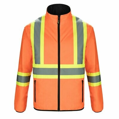 High Visibility Reversible Jacket, Colour: Orange