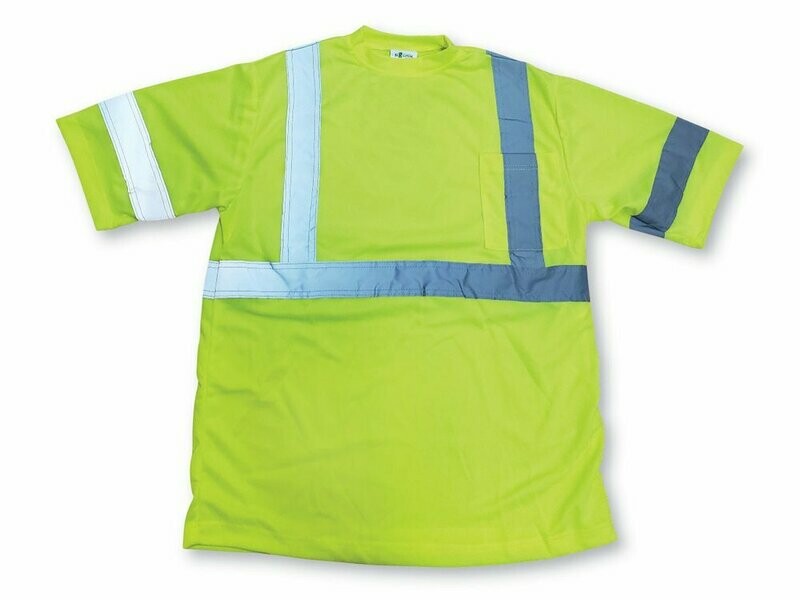 100% Soft Polyester Traffic Safety T-Shirt