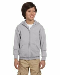 Gildan Heavy Blend Full Zip Hooded Sweatshirt, Colour: Sport Grey